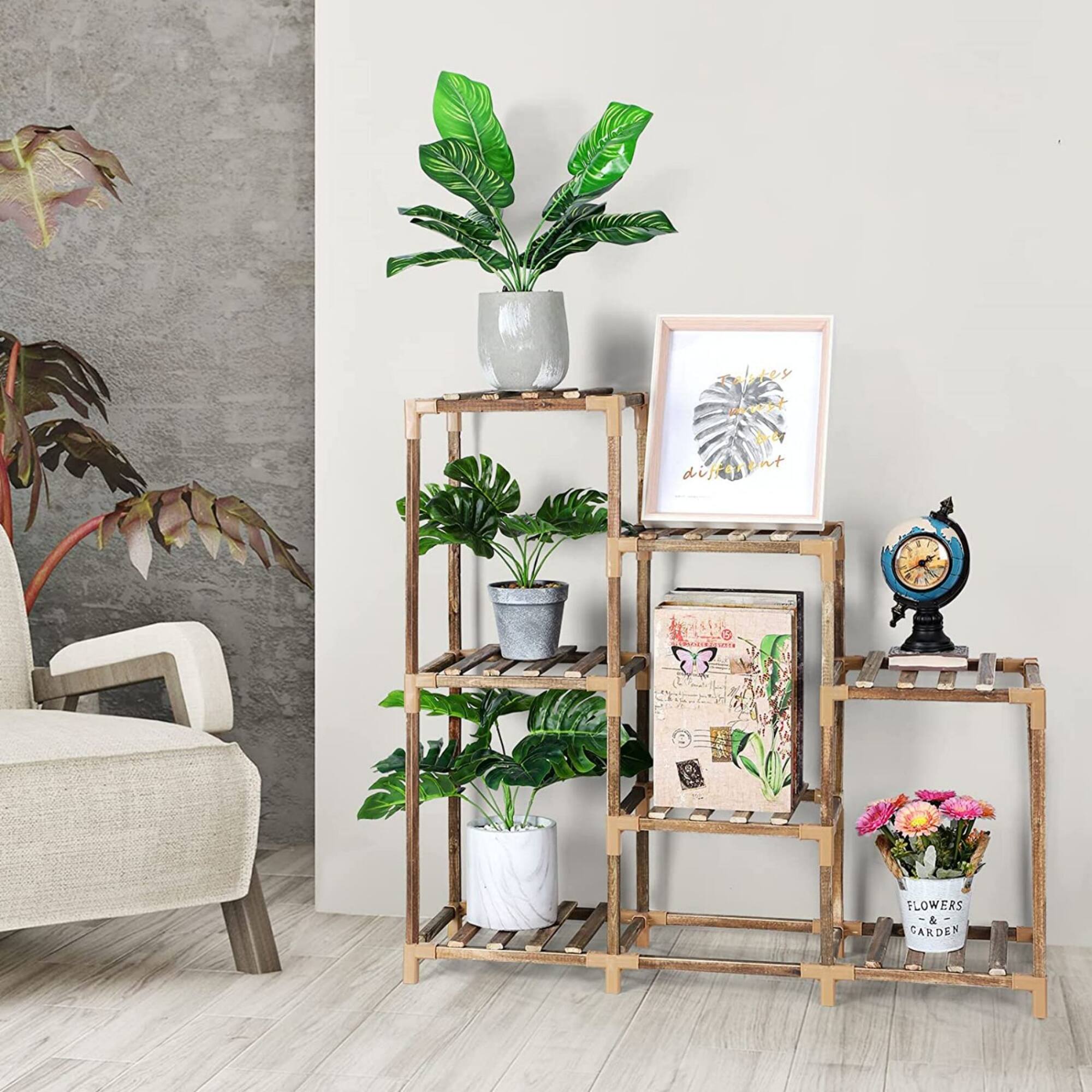 NEX™ 3 Tier Weekday Ladder Garden Plant Rack